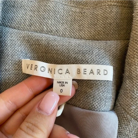 Veronica Beard Daytona Double-Breast Dickey Jacket, light grey gray - Picture 10 of 12